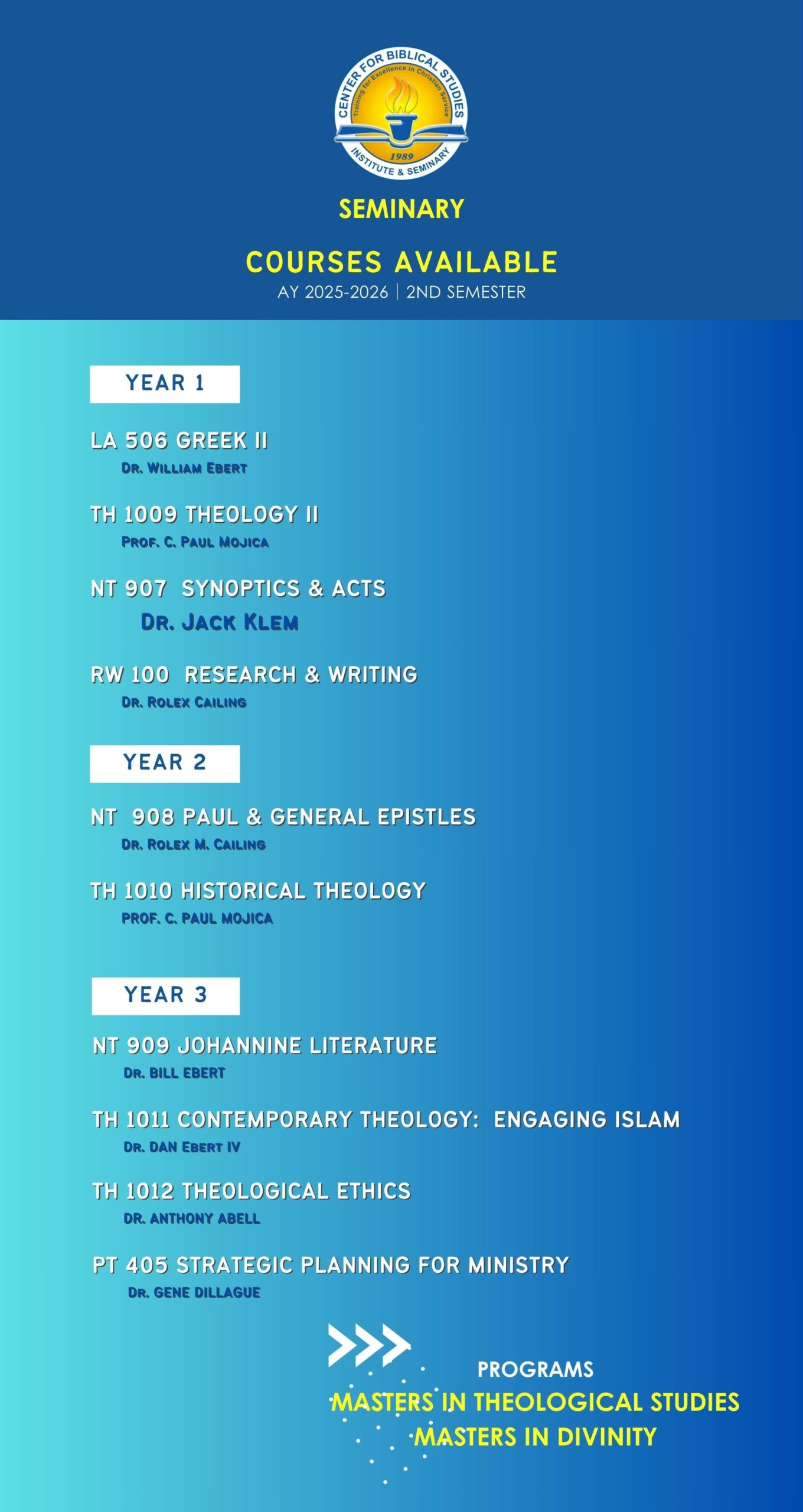 SEMINARY AY24252nd - 1